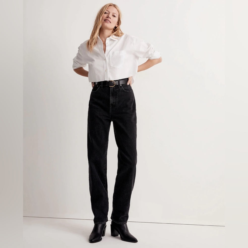 Madewell baggy straight jeans in raybard wash